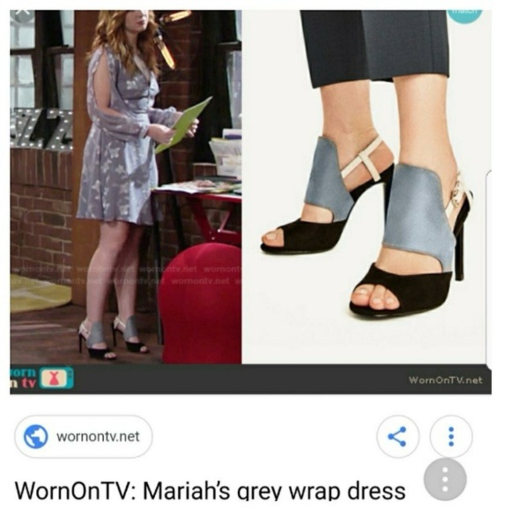 VIRAL SOLD OUT Zara Basic Black and Gray High Heel stiletto pumps leather block - Picture 5 of 10